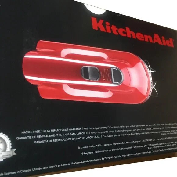new in box EMPIRE RED KitchenAid Ultra Power 5-Speed Hand Mixer - Model KHM512ER
